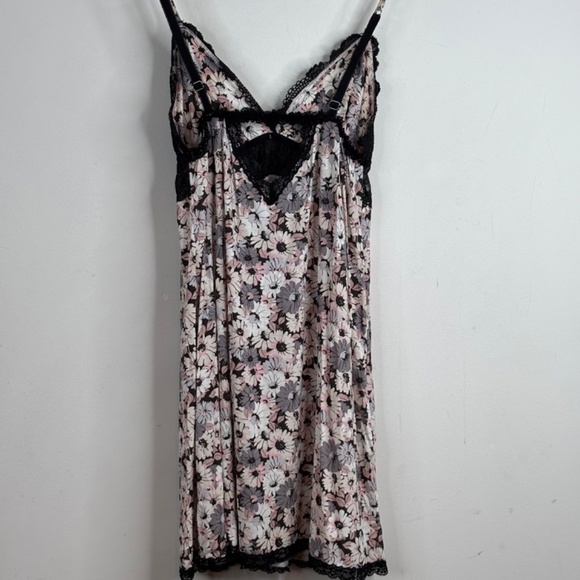 VTG Y2K Victorias Secret Lace Babydoll Tank Top M Floral 90s Fairy Whimsigoth - Picture 4 of 10